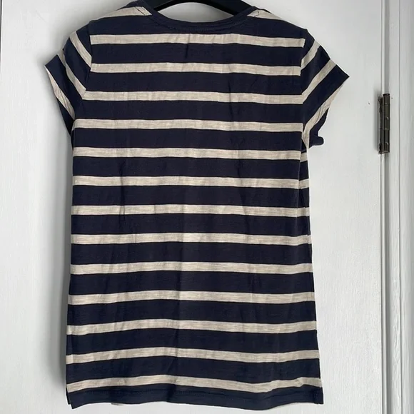 LOFT Sunwashed Striped Tee XS - Picture 3 of 3